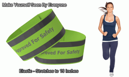 Elastic Reflective Ankle Bands - Image 2