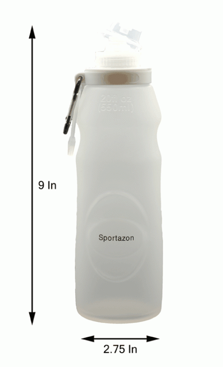 Silicone Collapsible Water Bottle - Image 3